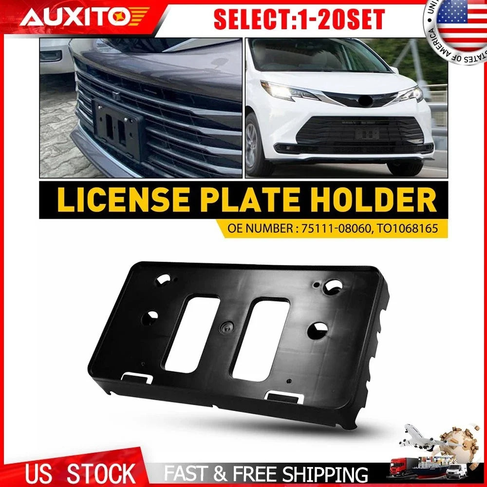 Set of Front License Plate Frame for 2021-2023 Toyota Sienna