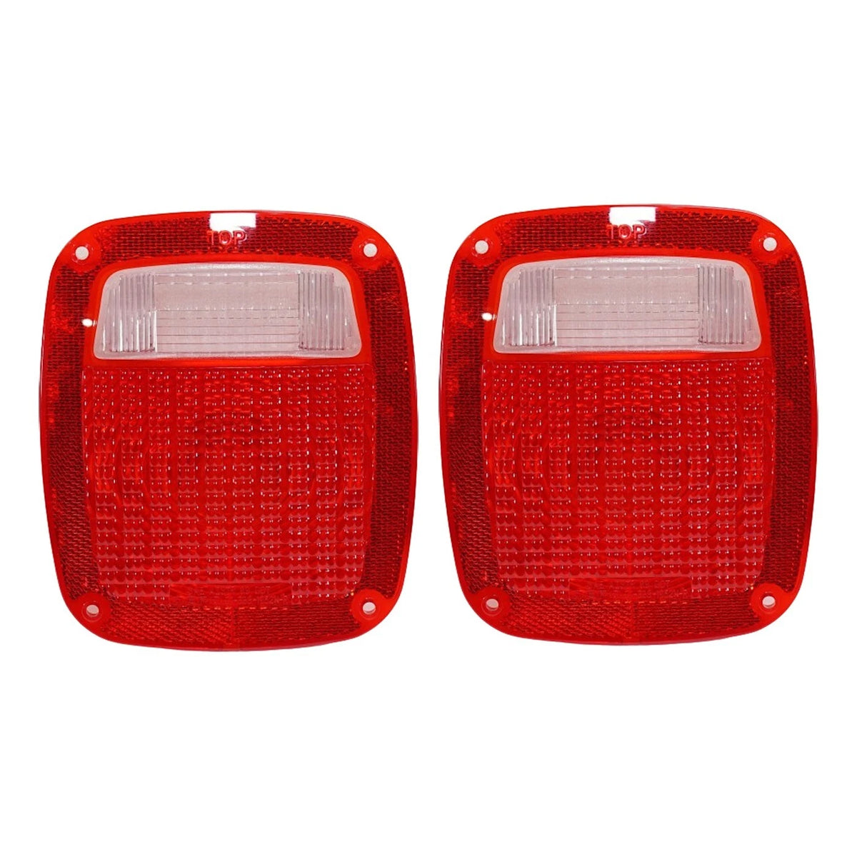 Set of 2 Tail Light Lenses for Jeep J Series