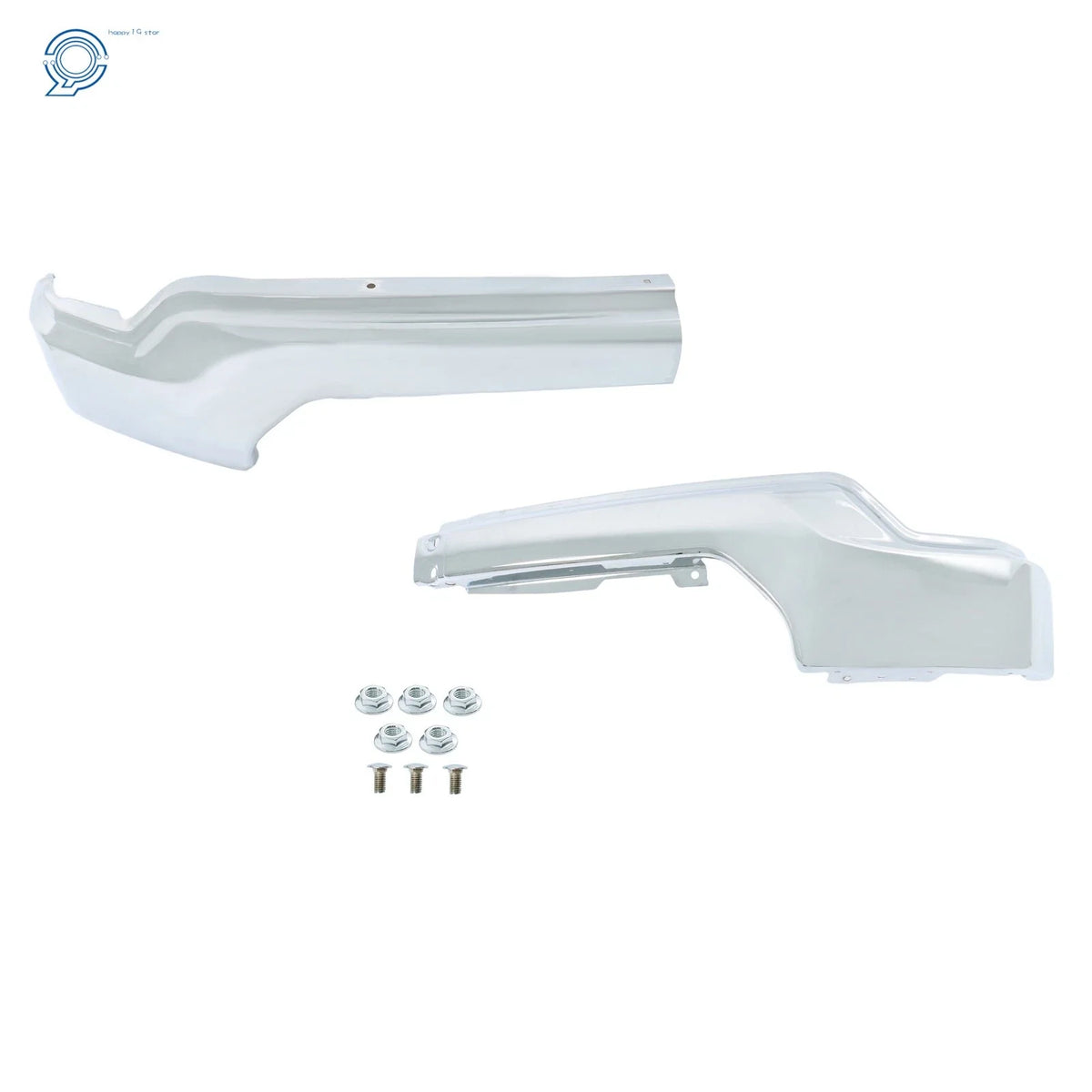 Chrome Steel Split Front Bumper for GMC Sierra 1500 (2019–2021)