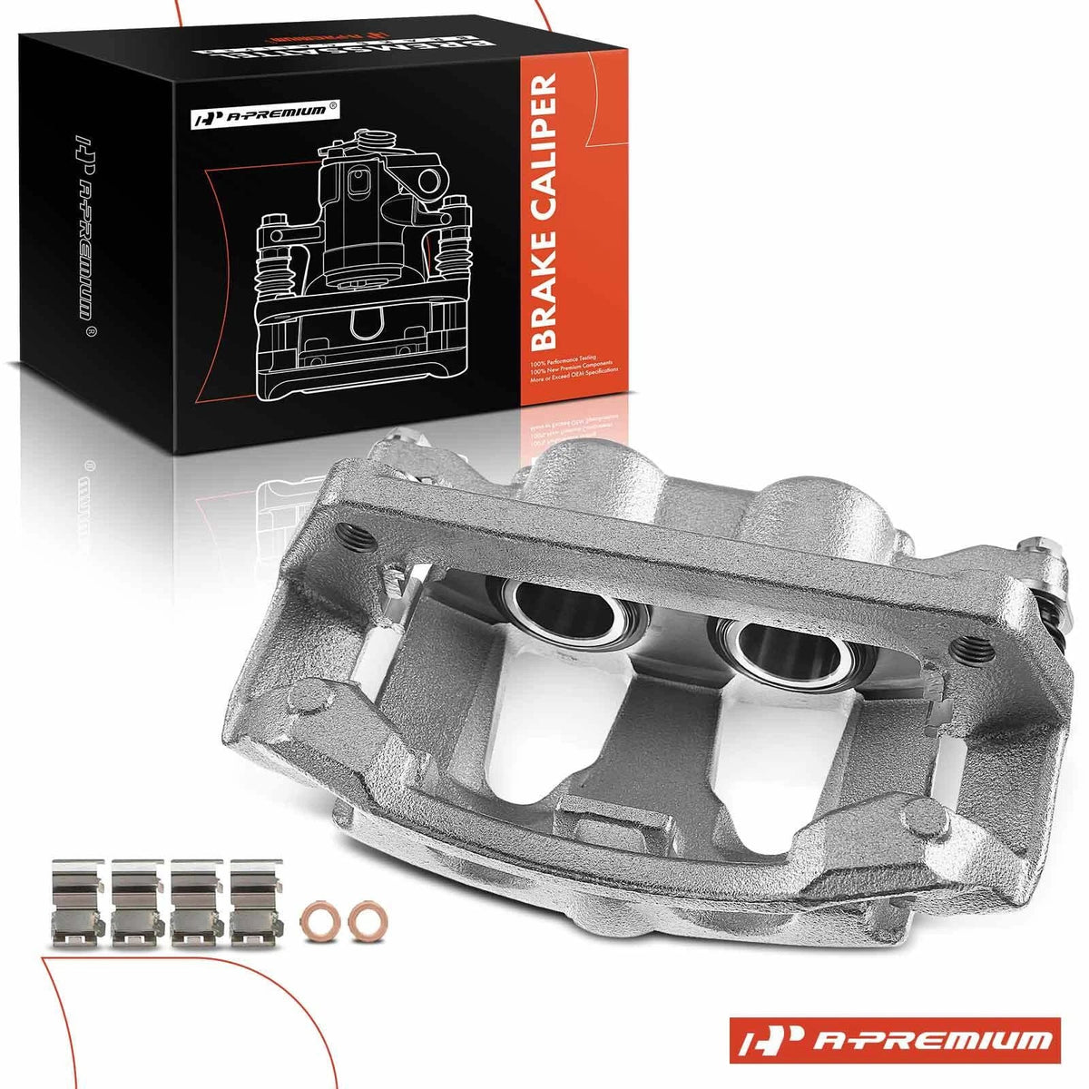 Rear Left Brake Caliper with Bracket for Ford F-250 Super Duty (2013–2022)