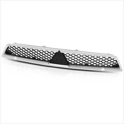 Chrome Frame Diamond Mesh Upper Grille Insert for Mitsubishi Lancer (2008–2015)