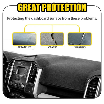 Dashboard Cover Pad - Anti-Skid Polyester for Ford F150 (2015–2018)