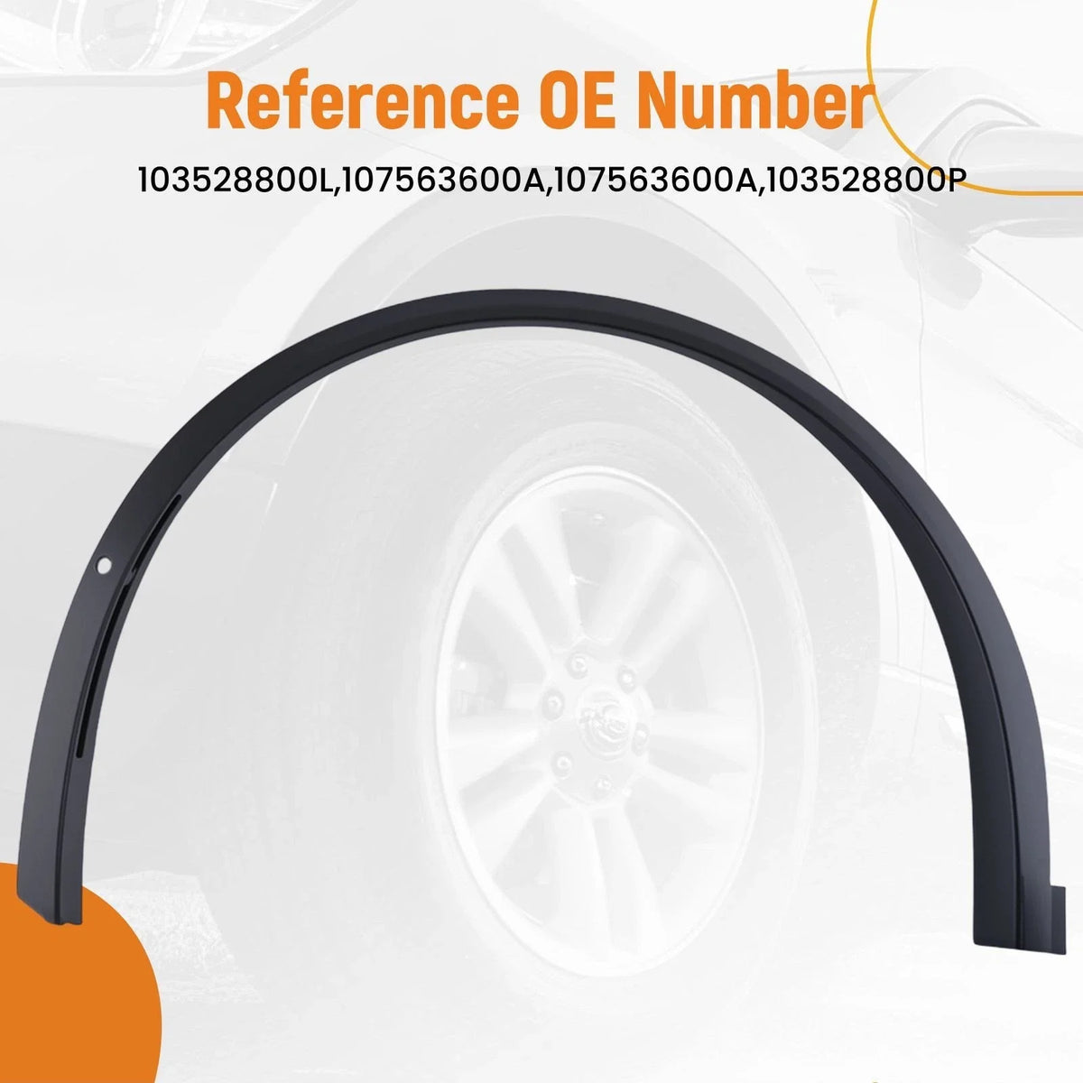 Fender Flare Front Left for Tesla Model X (2016–2021) 107563600A PP