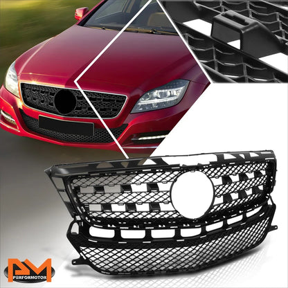 Diamond Mesh Hood Grille Frame for Benz CLS550 (2012-2015)