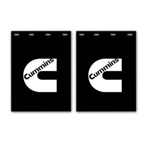 Set of 2 Rubber Mud Flaps for Cummins Truck (24"x 36")
