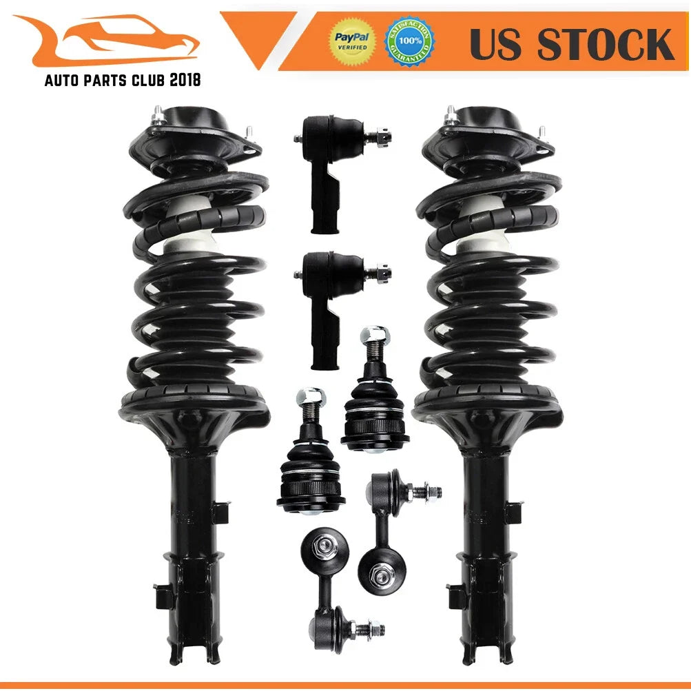 Set of 8 Front Struts Assembly Suspension Kits for Hyundai Accent (2000–2005)