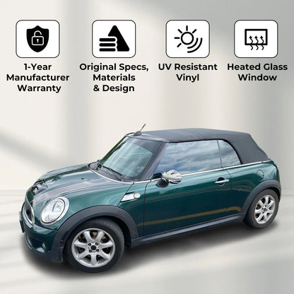 Replacement Soft Top with Heated Glass for Mini Cabrio/Cooper 2009-2015