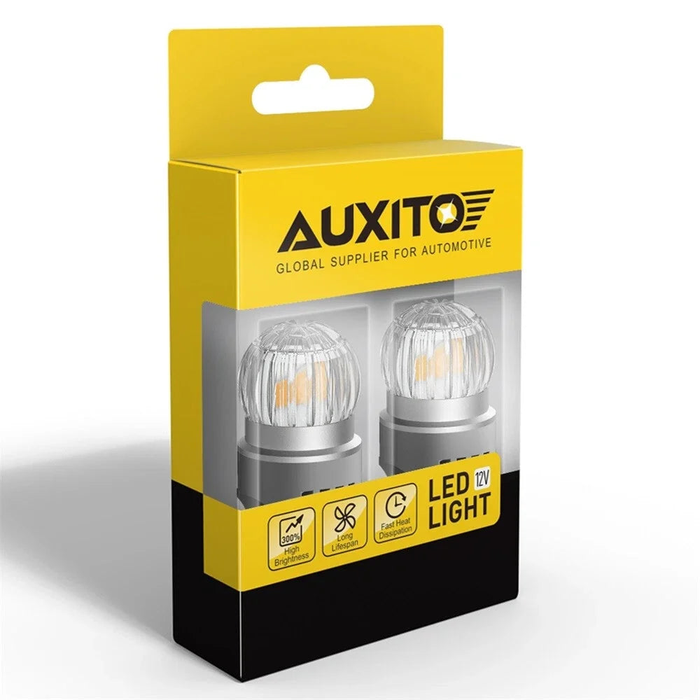 Amber 7443 LED Front Turn Signal Bulbs (2X) - No Hyper Flash