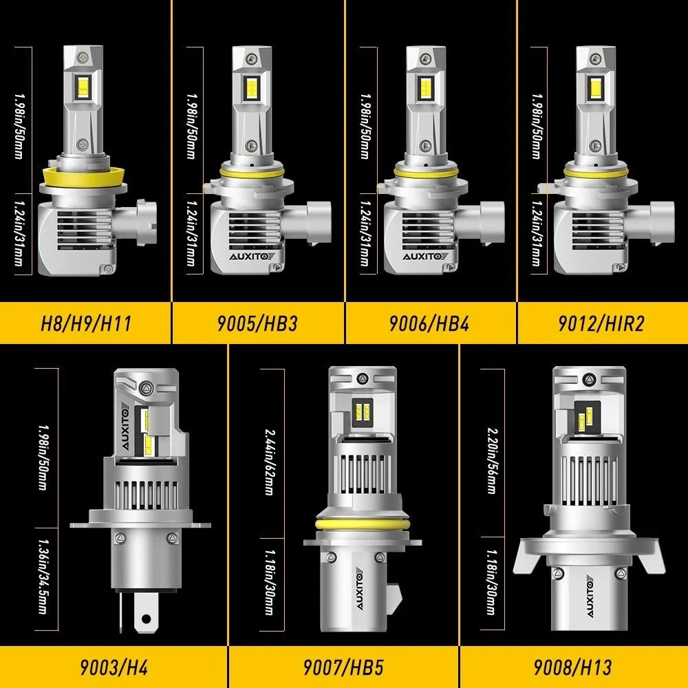 AUXITO LED Headlight Bulbs 9005 & 9006 for
