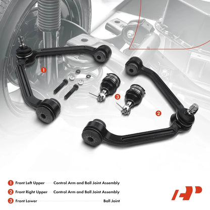 4-Pack Front Ball Joints for Control Arms - Ford Ranger 1998 to 2011