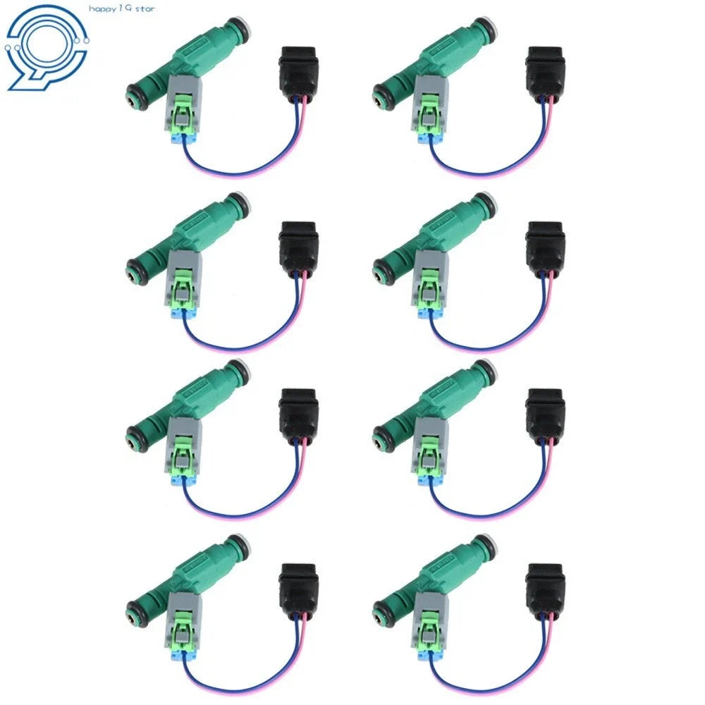 Set of 8 Fuel Injectors for Dodge Ram Dakota 5.2L 5.9L (1996–1999)