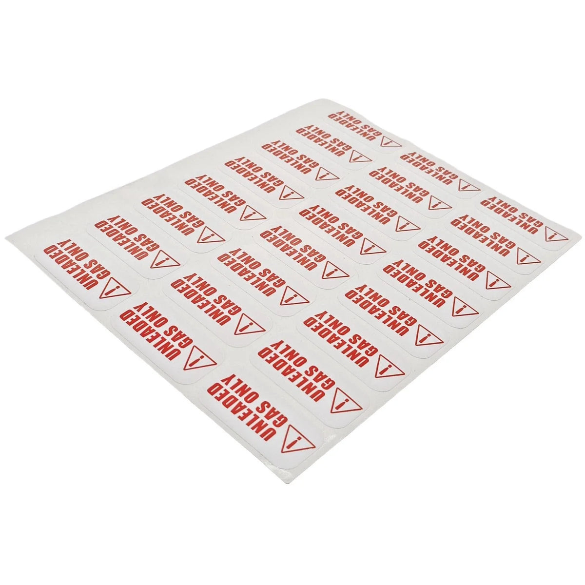 Unleaded Fuel Only Weather Proof Sticker for Universal Applications