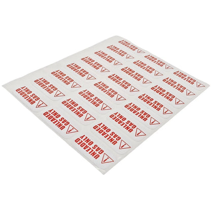 Unleaded Fuel Only Weather Proof Sticker for Universal Applications