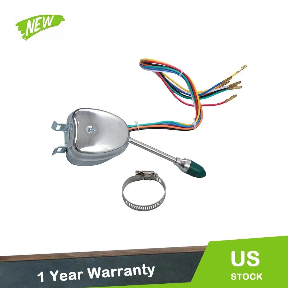 Steering Column Turn Signal Switch - Chrome for Ford Truck 12V