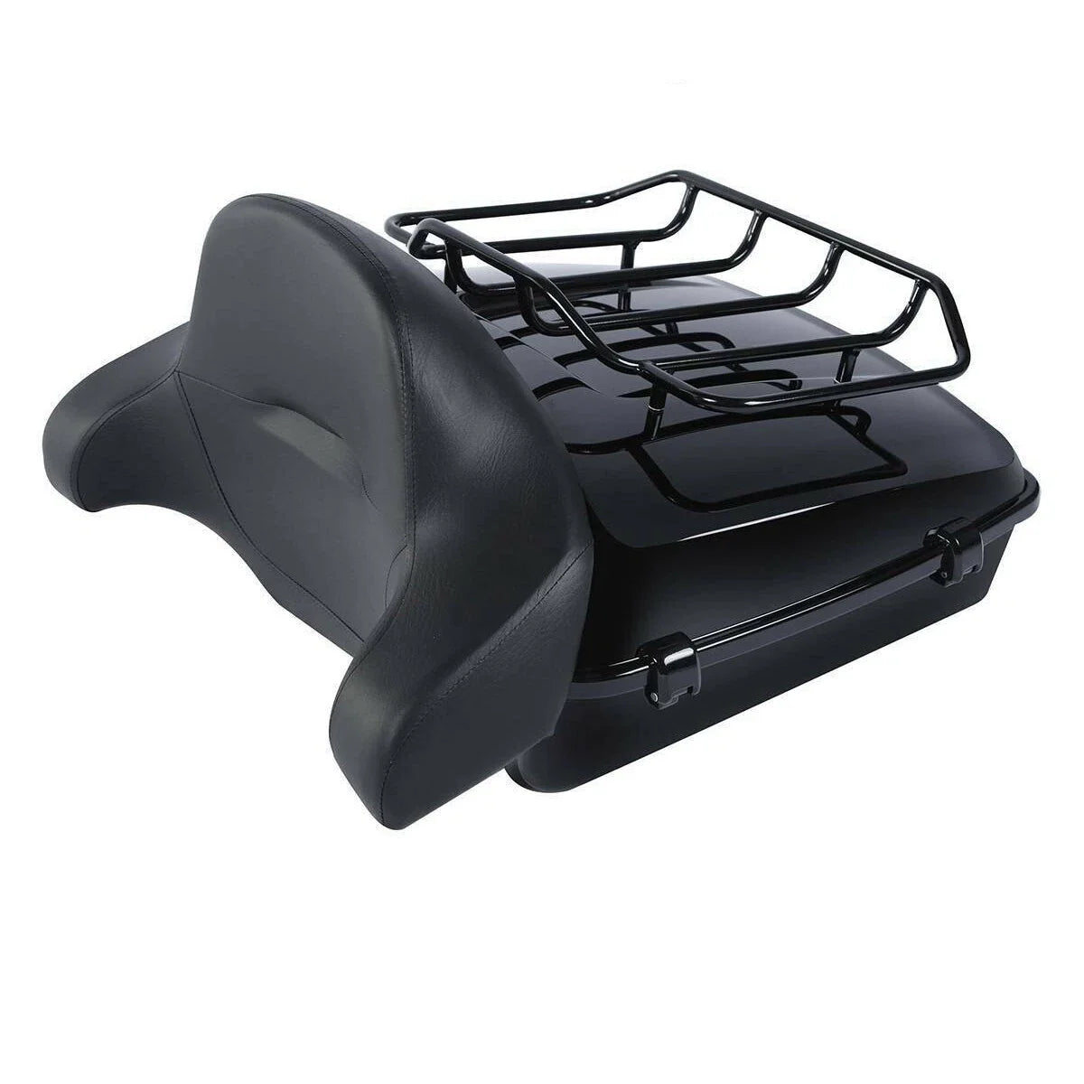 Chopped Trunk Backrest Rack for Harley Softail Fatboy (2008–2017)