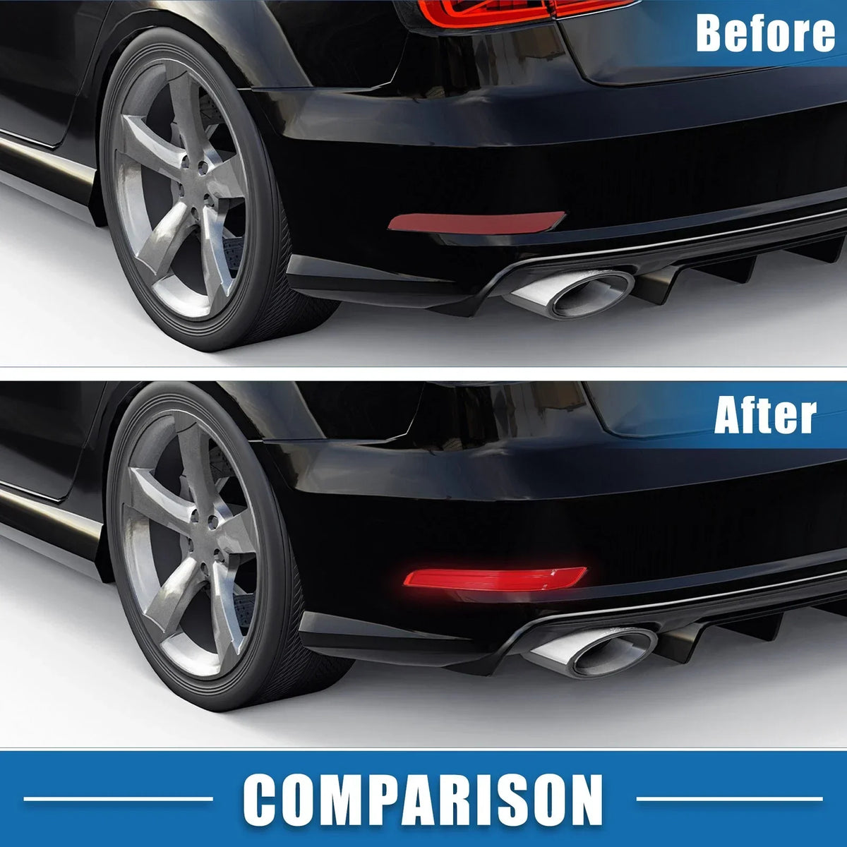 Rear Bumper Reflector Light for Mercedes GL550 (2007-2012)