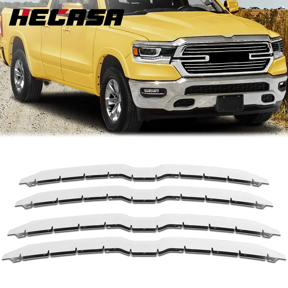 Grille Cover Insert in Chrome for Dodge Ram 1500 (2019–2023)