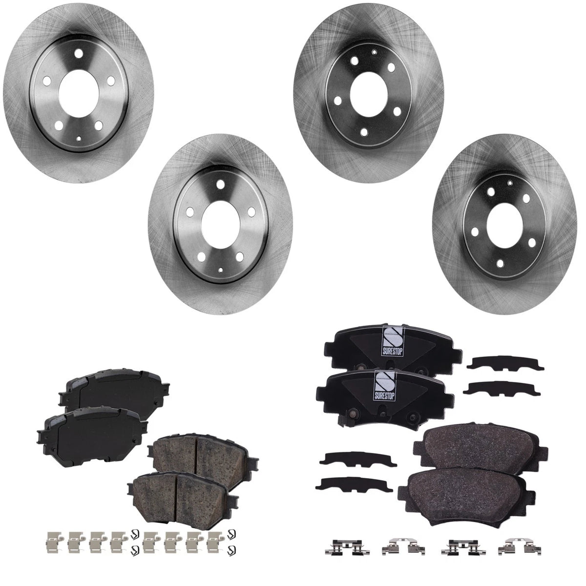 Brake Disc Rotors and Pads Kit for Mazda 3 (2014–2016)