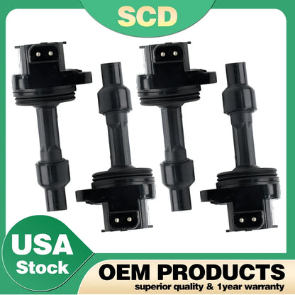 4 Ignition Coils for Volvo S40 V40 1.9L L4 (2000–2004) - UF-365