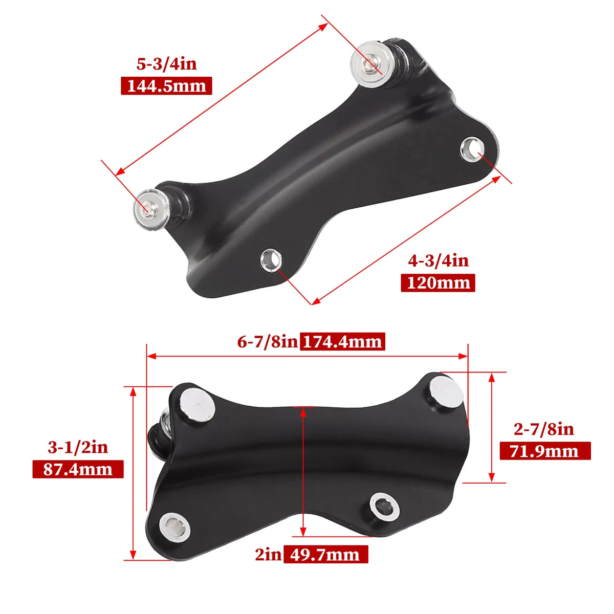 Detachable Mount Rack Hardware Kit for Harley Davidson Touring (2014-2023)