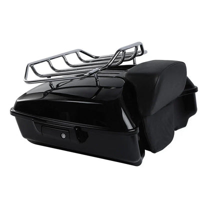 Chopped Trunk Backrest Pad Rack for Harley Touring (2014–2026)