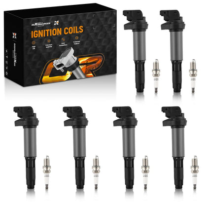 6X Ignition Coil & Spark Plug Pack for BMW 320i 325Ci 330i 525i M3 X3 (2000–2006) UF522