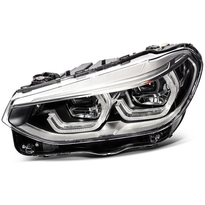 Pair of LED Headlights Assembly Black Projector for BMW X3 X4 2018-2021