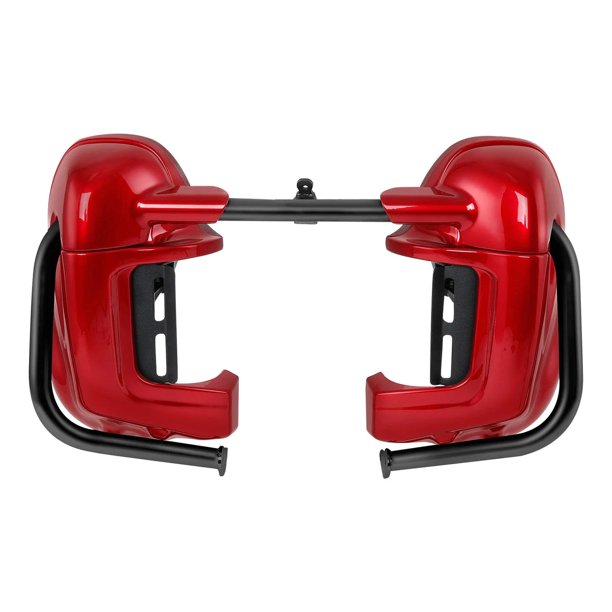 Engine Guard Bar with Red Vented Fairings for Electra Glide 2009-2013