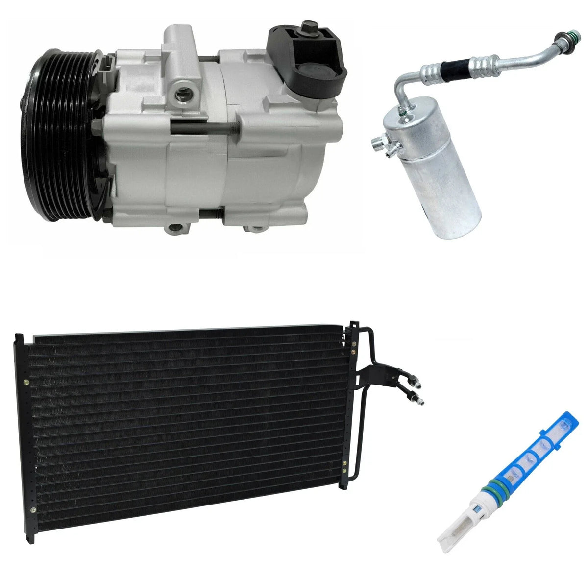 AC Compressor Kit With Condenser for Ford F-150 5.4L (1997–2003)