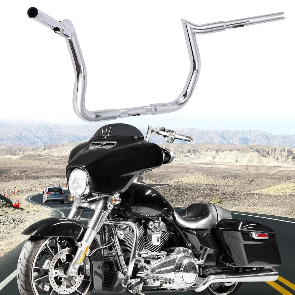 10 Inch Ape Hangers Meathook for Harley Street Glide & Electra Glide