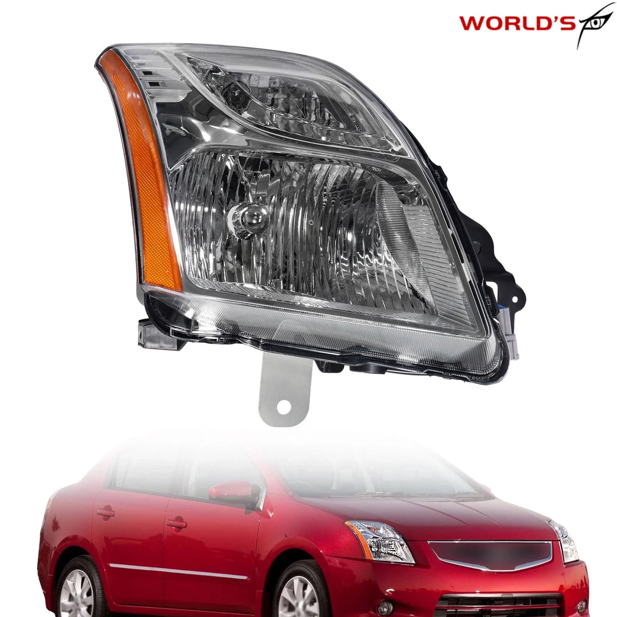 Headlight for Nissan Sentra (2010–2012) Halogen Right Passenger