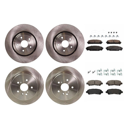 Brake Disc Rotor and Pad Kit for Toyota Highlander (2008–2013)