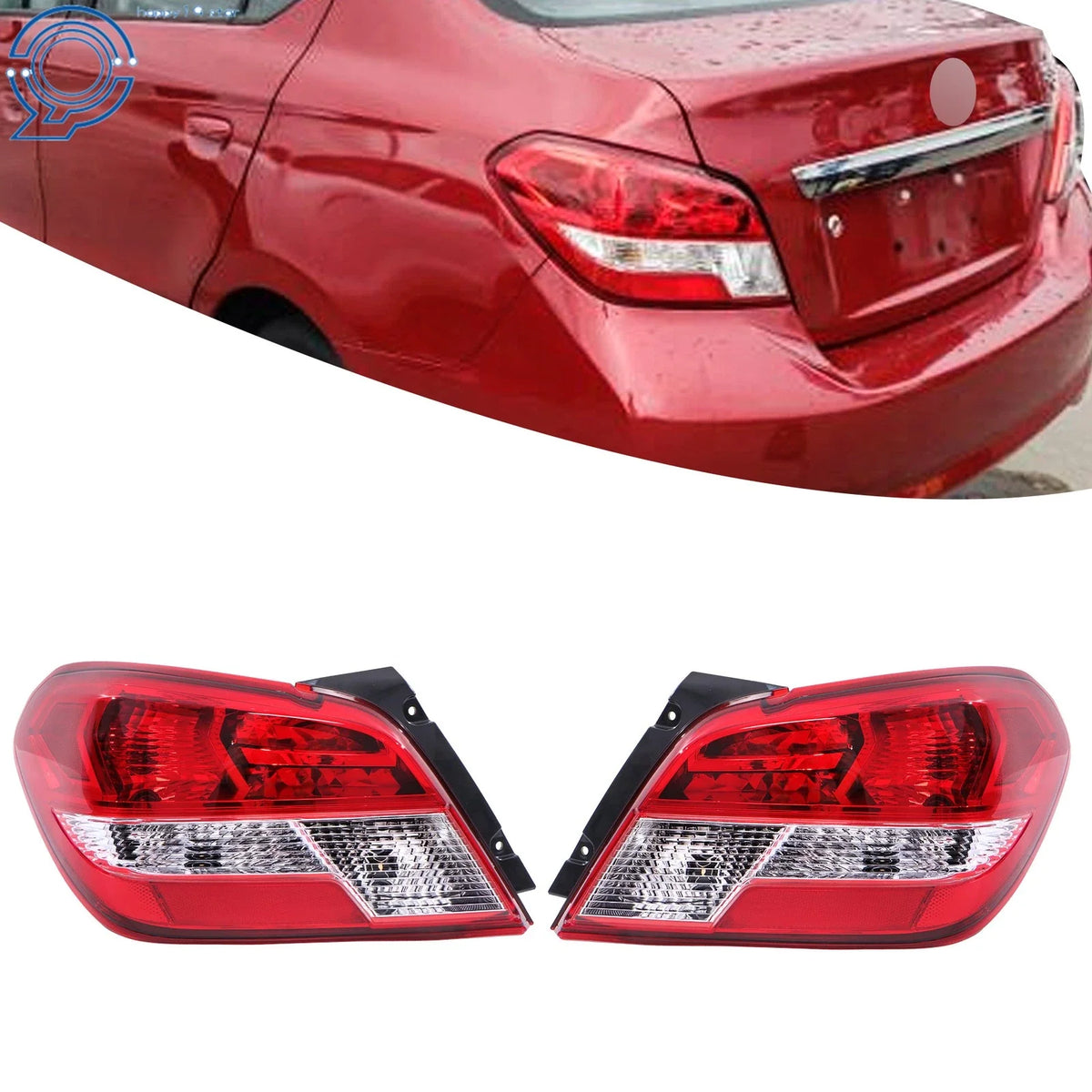 2X Halogen Tail Lights for Mitsubishi Mirage G4 (2017–2020) Right + Left