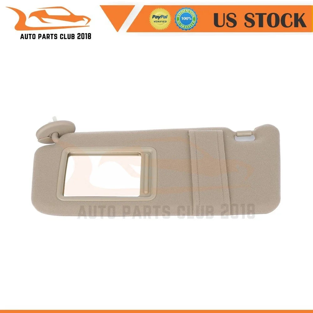 Tan Beige Driver Left Sun Visor for Toyota Venza (2009–2016) w/ Sunroof