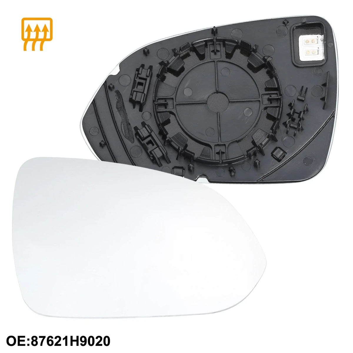Right Heated Mirror Glass for Kia Rio (2018–2022) No. 87621H9020