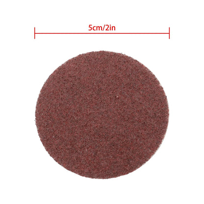 2 Inch 80 Grit Sanding Discs - 150 Pieces Red Torque for Die Grinder