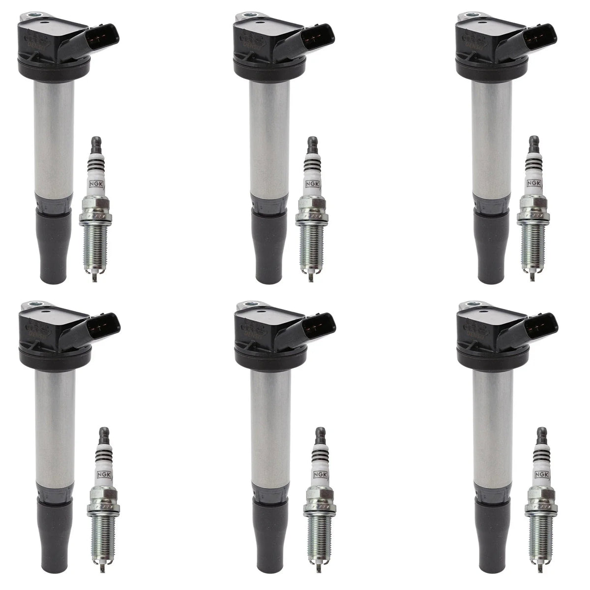 Set of 6 Ignition Coils & NGK Iridium Spark Plugs for IS300 RC300 RC350 (2001–2022)