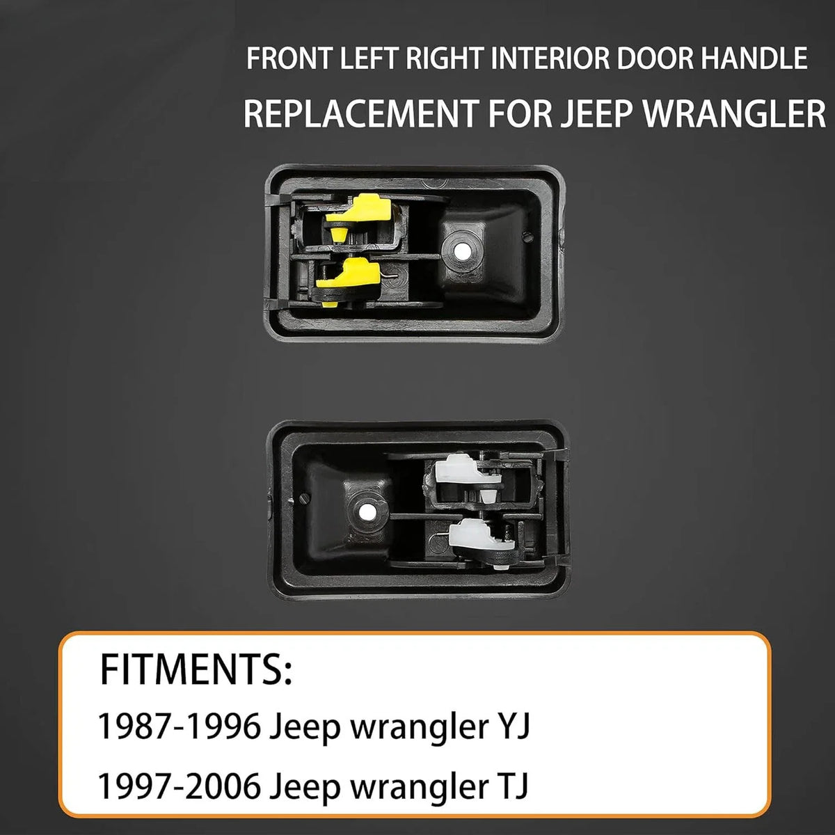 Interior Door Handle Kit for Jeep Wrangler YJ TJ (1987–2006) 79540