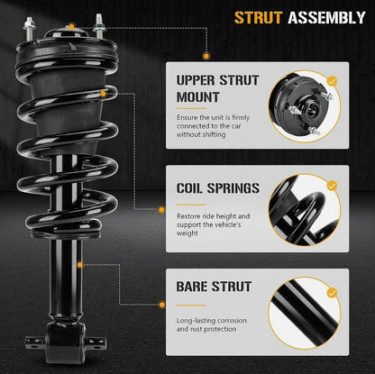 Front Shock Struts - 2Pcs for Cadillac Escalade, Yukon (2015-2020)