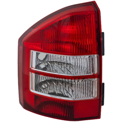 Halogen Tail Light for Jeep Compass (2007–2010) Left Clear Red Lens