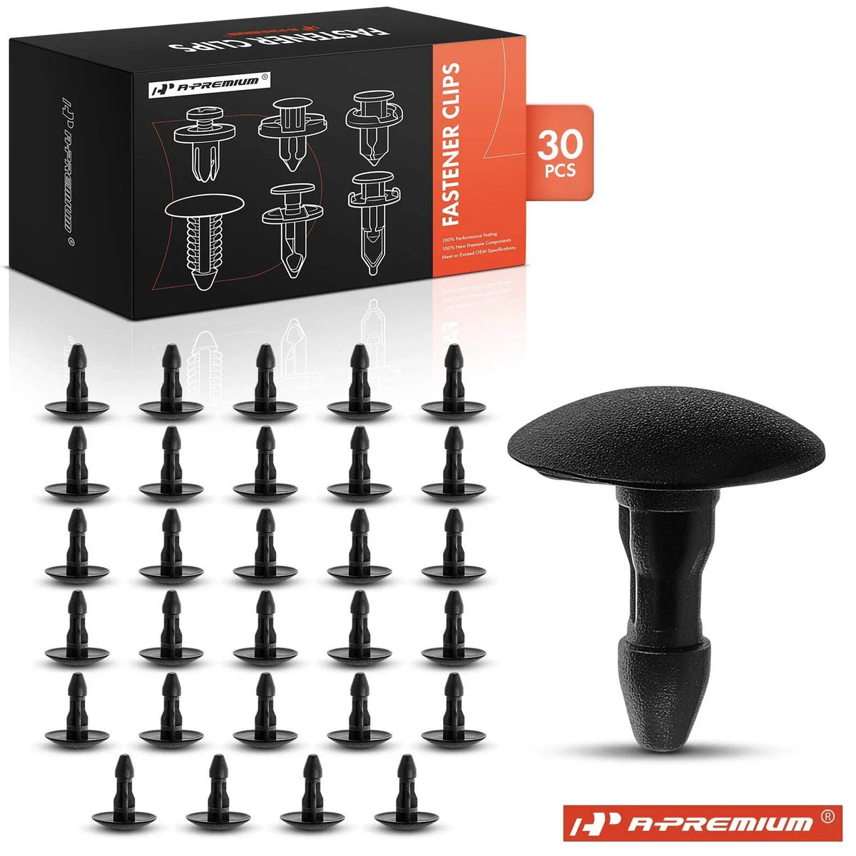 Set of 30 Nylon Reveal Moulding Pin Retainers for Acura Honda