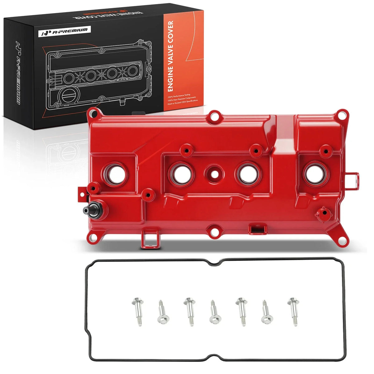 Red Engine Valve Cover with Bolts for Nissan Sentra (2007–2012)