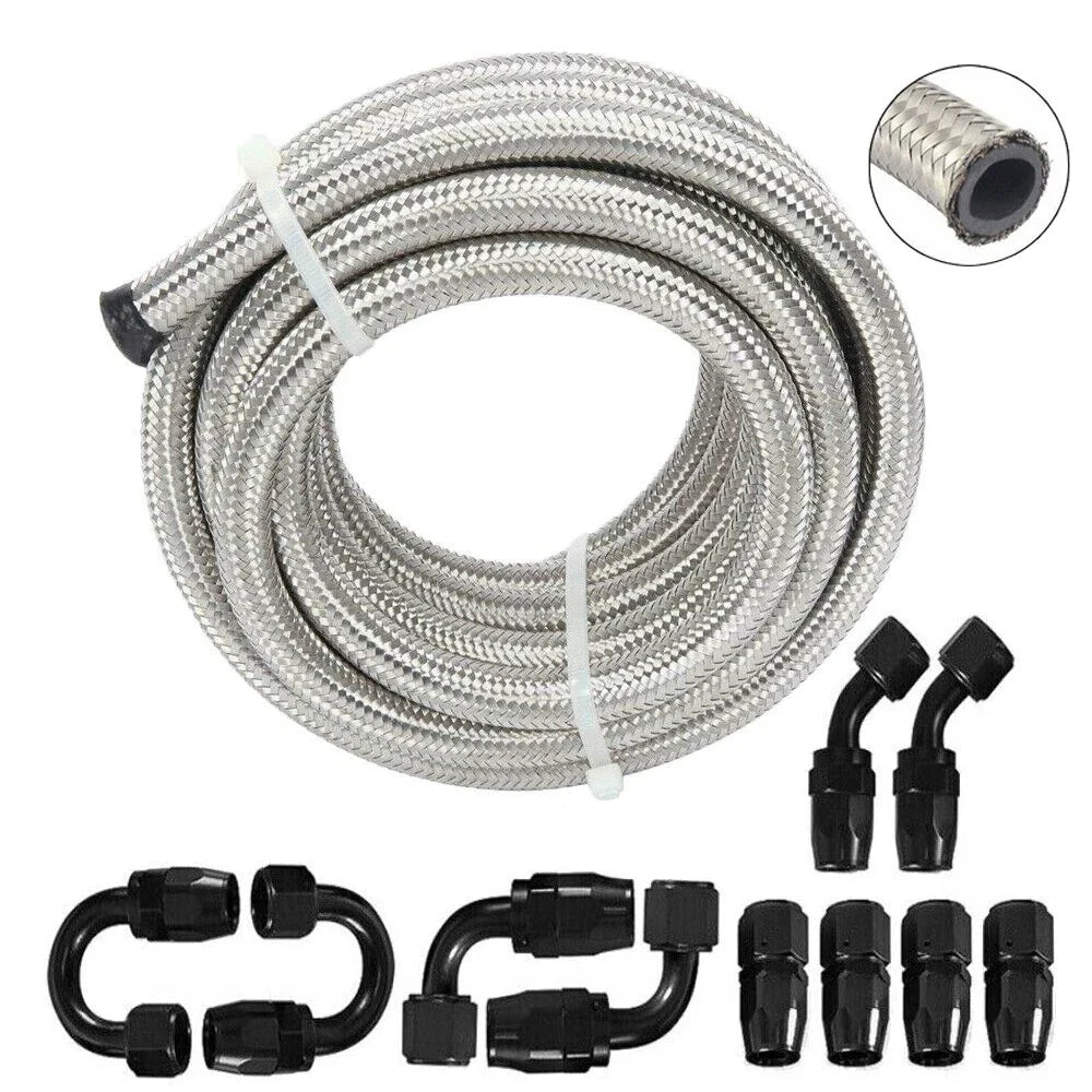 CPE Oil Fuel Line AN6 Swivel Hose End Fitting Kit - 10FT