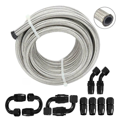CPE Oil Fuel Line AN6 Swivel Hose End Fitting Kit - 10FT
