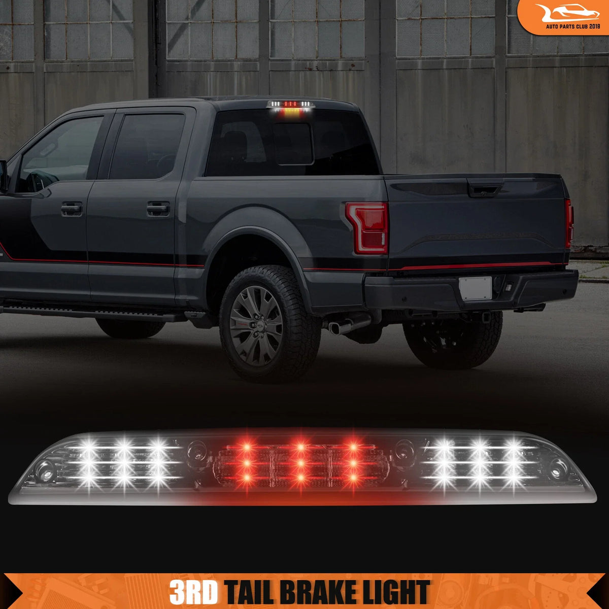 LED Third Brake Light for Ford F150 (2015–2018) Chrome Housing
