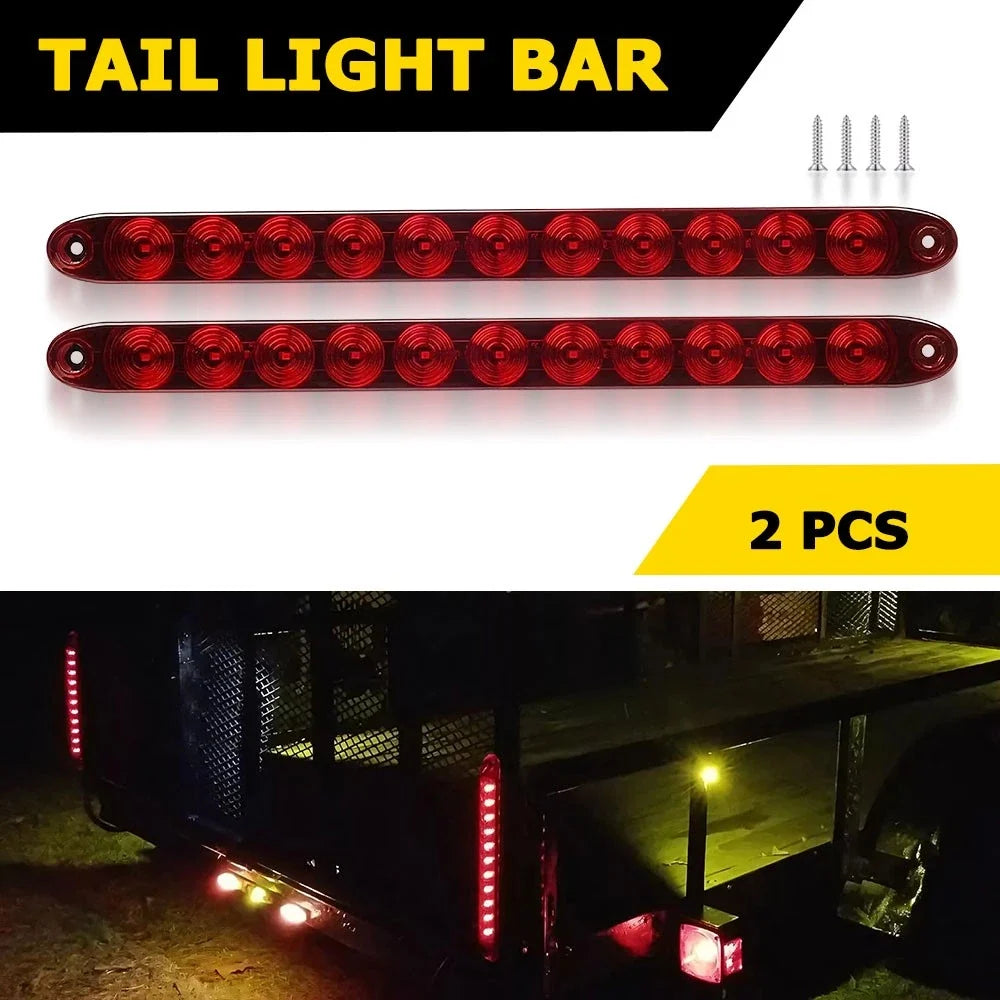 Truck Trailer 2X 16" LED Light Bar (11 LED) Kit