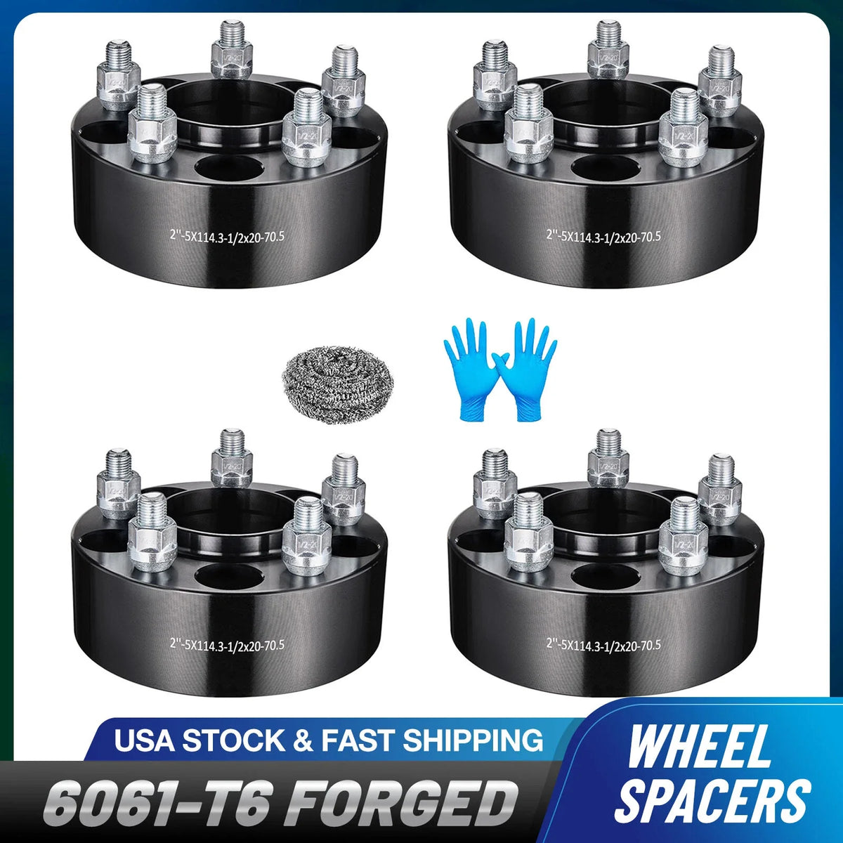 2" Hubcentric Wheel Spacers for Ford Ranger Explorer Mustang (1994–2024)