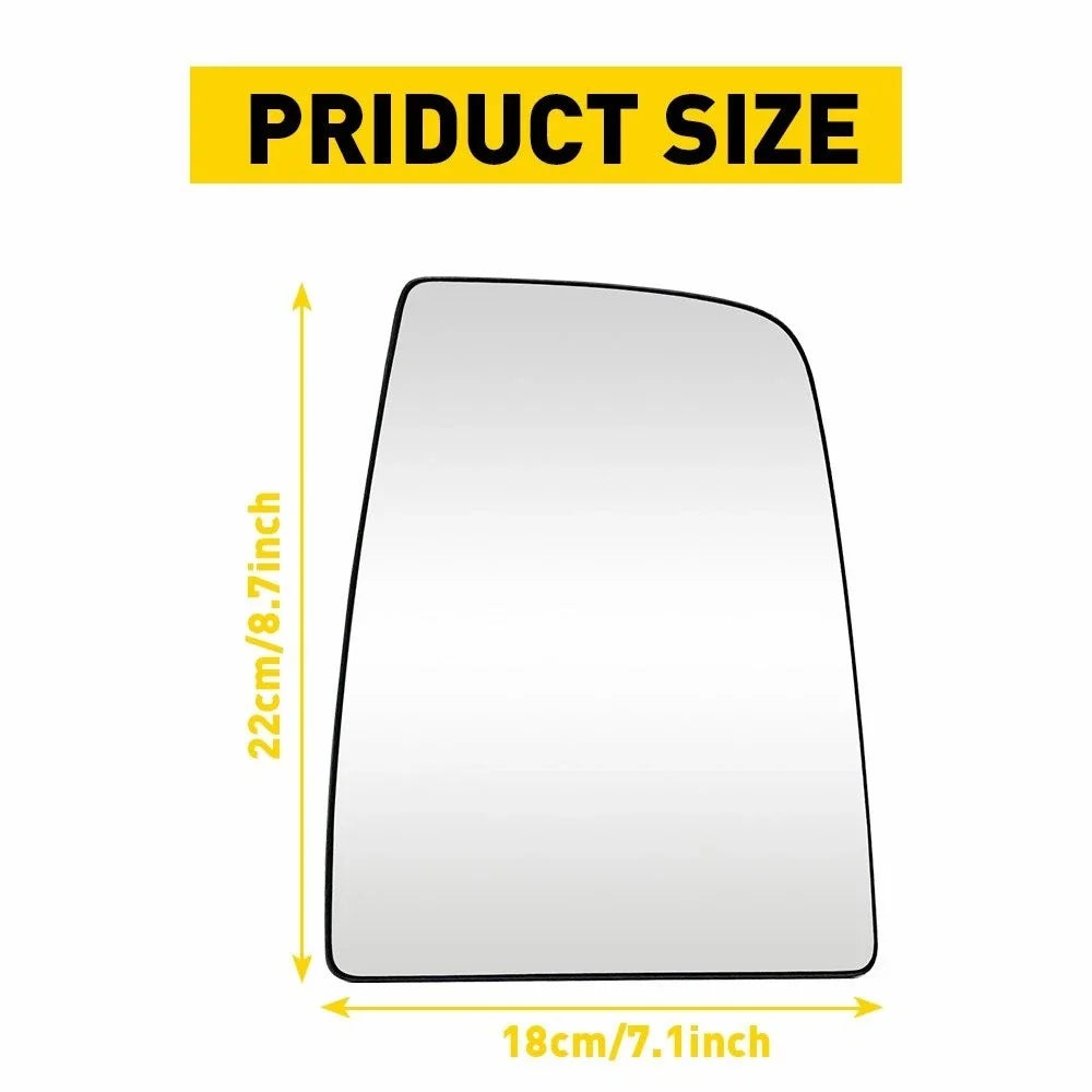 Heated Mirror Glass Upper Right Passenger Side for Ford Transit-150 (2015–2022)