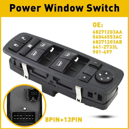 Window Switch Control 56046553AC for Dodge Dart (2013–2016) Left Driver