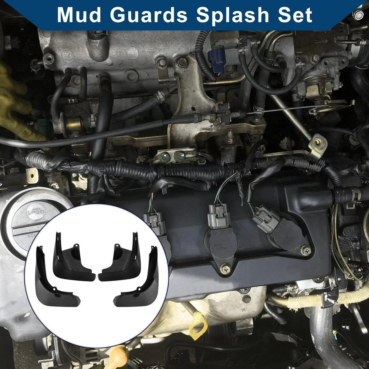 Set of Mud Flaps for Mercedes-Benz S Class (2015-2020)